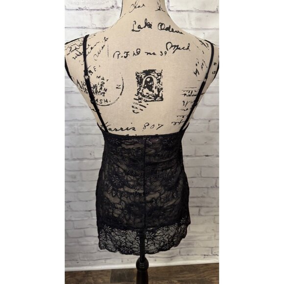 Victoria’s Secret Size 34C Black Lace Sheer Neglige Slip Dress Underwire Sexy - Picture 7 of 11